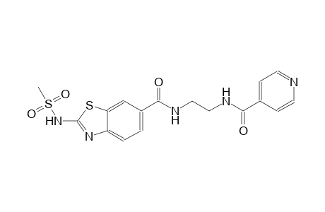 6-benzothiazolecarboxamide, 2-[(methylsulfonyl)amino]-N-[2-[(4-pyridinylcarbonyl)amino]ethyl]-