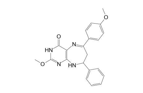 2,3,6,7-TETRAHYDRO-8-METHOXY-4-(4-METHOXYPHENYL)-2-PHENYL-1H-PYRIMIDO-[4,5-B]-[1,4]-DIAZEPIN-6-ONE