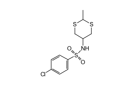 p-chloro-N-(2-methyl-m-dithian-5-yl)benzenesulfonamide