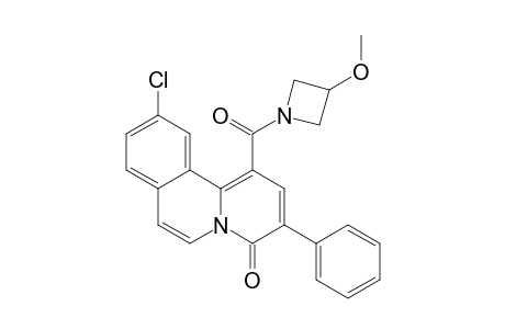 10-Chloranyl-1-(3-methoxyazetidin-1-yl)carbonyl-3-phenyl-benzo[A]quinolizin-4-one