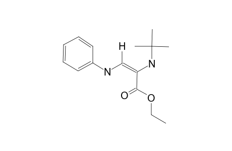 ETHYL-(E)-2-TERT.-BUTYLAMINO-3-PHENYLAMINOPROPENOATE