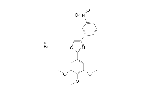 4-(m-nitrophenyl)-2-(3,4,5-trimethoxyphenyl)thiazole, hydrobromide