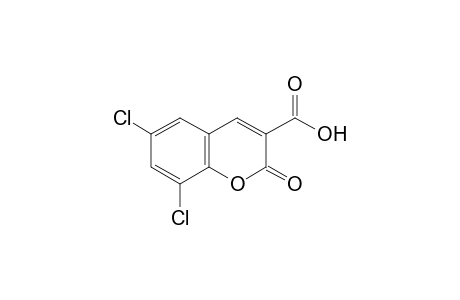 6,8-dichloro-2-oxo-2H-1-benzopyran-3-carboxylic acid