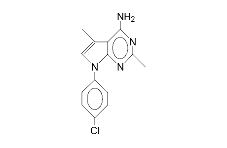 7-(4-Chloro-phenyl)-2,5-dimethyl-7H-pyrrolo(2,3-D)pyrimidin-4-amine