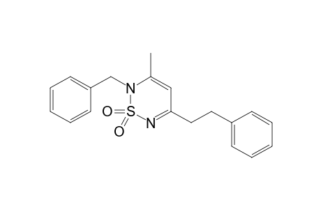 2-Benzyl-3-methyl-5-phenethyl-1,2,6-thiadiazine 1,1-dioxide