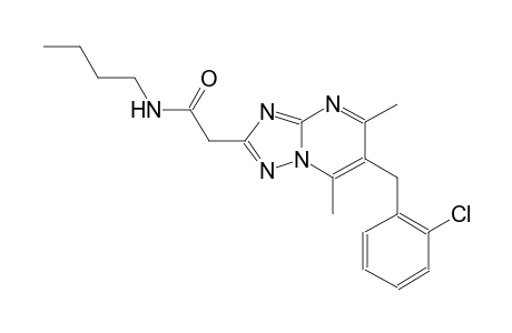 [1,2,4]triazolo[1,5-a]pyrimidine-2-acetamide, N-butyl-6-[(2-chlorophenyl)methyl]-5,7-dimethyl-