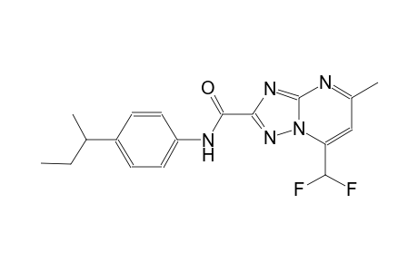 N-(4-sec-butylphenyl)-7-(difluoromethyl)-5-methyl[1,2,4]triazolo[1,5-a]pyrimidine-2-carboxamide