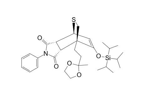 #20A;(3AS*,4R*,7R*,7AS*)-3A,4,7,7A-TETRAHYDRO-7-[2-(2-METHYL-1,3-DIOXOLAN-2-YL)-ETHYL]-8-[(TRIS-(1-METHYLETHYL)-SILYL)-OXY]-1,3-DIOXO-2-PHENYL-4,7-ETHENOTHIOPY