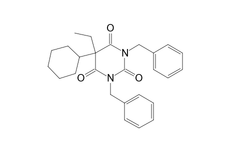5-cyclohexyl-1,3-dibenzyl-5-ethylbarbituric acid