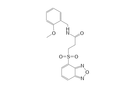 propanamide, 3-(2,1,3-benzoxadiazol-4-ylsulfonyl)-N-[(2-methoxyphenyl)methyl]-
