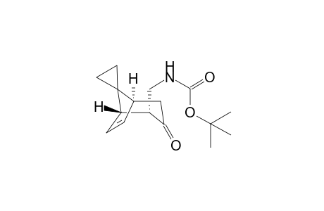 tert-Butyl (((1R*,2R*,5R*)-3-oxospiro[bicyclo[3.2.1]oct[6]ene-8,1'-cyclopropan]-2-yl)methyl)carbamate