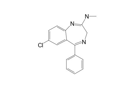 7-Chloro-N-methyl-5-phenyl-3H-1,4-benzodiazepin-2-amine