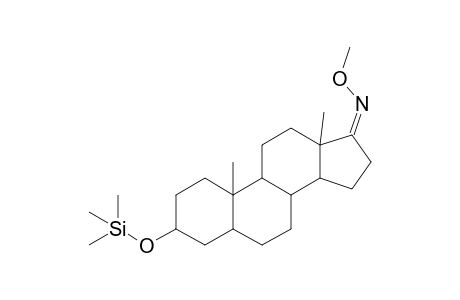 5.beta.-Androstan-17-one, 3.alpha.-(trimethylsiloxy)-, O-methyloxime