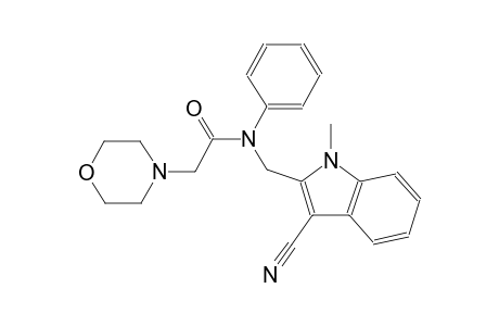 N-[(3-cyano-1-methyl-2-indolyl)methyl]-2-(4-morpholinyl)-N-phenylacetamide