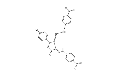 5-(p-CHLOROPHENYL)-2,3,4(5H)-FURANTRIONE, 3,4-BIS[(p-NITROPHENYL)HYDRAZONE]