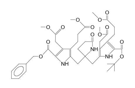 5-(5-Benzyloxycarbonyl-3-[2-methoxycarbonylethyl]-4-methoxycarbonylmethylpyrrol-2-ylmethyl)-5-(4-<2-methoxycarbonylethy-