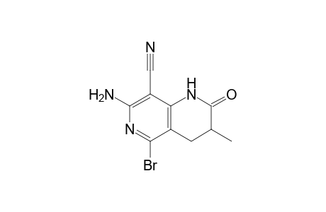 7-Amino-5-bromo-8-cyano-3,4-dihydro-3-methyl-1,6-naphthyridin-2(1H)-one