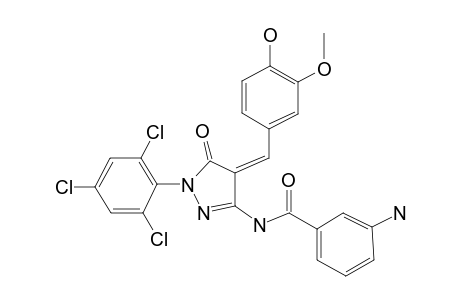 3-Amino-N-[4-(4-hydroxy-3-methoxy-benzylidene)-5-oxo-1-(2,4,6-trichloro-phenyl)-4,5-dihydro-1H-pyrazol-3-yl]-benzamide