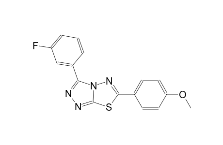 [1,2,4]triazolo[3,4-b][1,3,4]thiadiazole, 3-(3-fluorophenyl)-6-(4-methoxyphenyl)-