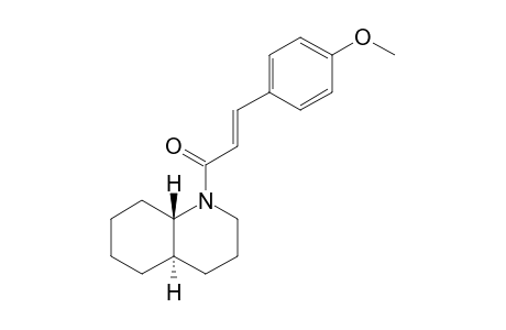 (E)-3-(4-Methoxyphenyl)-1-(trans-octahydroquinolin-1(2H)-yl)prop-2-en-1-one