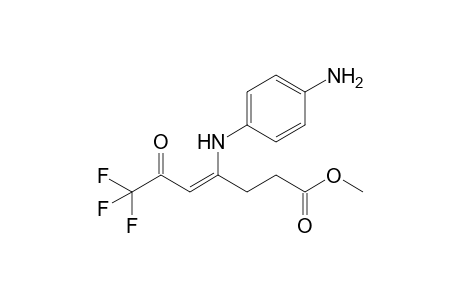 METHYL-4-[(4'-AMINOPHENYL)-AMINO]-6-OXO-7,7,7-TRIFLUORO-4-HEPTENOATE
