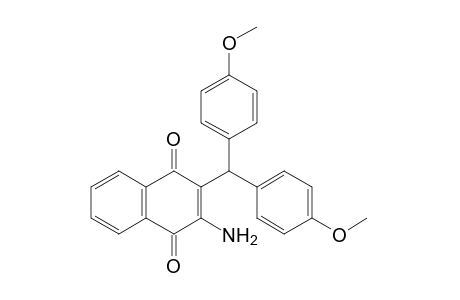 2-amino-3-[bis(p-methoxyphenyl)methyl]-1,4-naphthoquinone