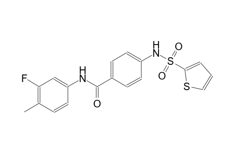 benzamide, N-(3-fluoro-4-methylphenyl)-4-[(2-thienylsulfonyl)amino]-