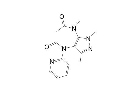 1,6-dihydro-4-(2-pyridyl)-1,3,8-triphenylpyrazolo[3,4-b][1,4]diazepine-5,7(4H,8H)-dione