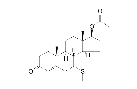 7.alpha.-Methylthiotestosterone acetate