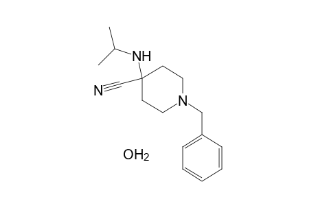 1-benzyl-4-(isopropylamino)isonipecotonitrile, hydrate