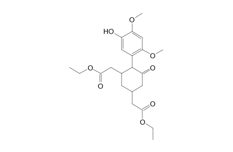 Cyclohexan-1-one-3.alpha.,5.beta.-diacetic acid, 2.alpha.-(5-hydroxy-2,4-dimethoxyphenyl)-, diethyl ester