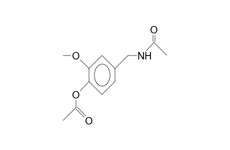Acetamide, N-[[4-(acetyloxy)-3-methoxyphenyl]methyl]-