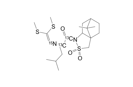 (2R,2'S)-N-[BIS-(METHYL-SULFANYL)-METHYLENE-[1,2-13C2,15N]-LEUCYL]-BORNAN-10,2-SULTAM