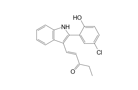 (1E)-1-[2-(5-Chloro-2-hydroxyphenyl)-1H-indol-3-yl]pent-1-en-3-one