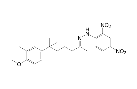 6-(4-Methoxy-m-tolyl)-6-methyl-2-heptanone, (2,4-dinitrophenyl)hydrazone