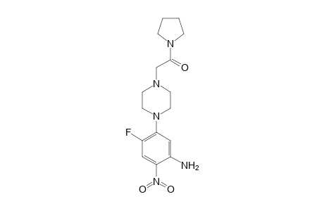 2-[4-(5-amino-2-fluoro-4-nitro-phenyl)piperazin-1-yl]-1-pyrrolidin-1-yl-ethanone