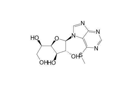 7H-Purine, 7-.beta.-D-glucofuranosyl-6-(methylthio)-