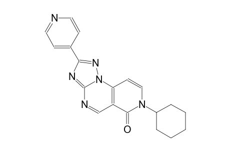 pyrido[3,4-e][1,2,4]triazolo[1,5-a]pyrimidin-6(7H)-one, 7-cyclohexyl-2-(4-pyridinyl)-