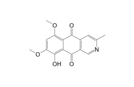 Benz[g]isoquinoline-5,10-dione, 9-hydroxy-6,8-dimethoxy-3-methyl-