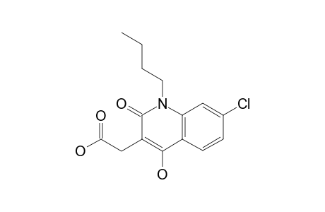 1-butyl -7-chloro-1,2-dihydro-4-hydroxy-2-oxo-3-quinolineacetic acid