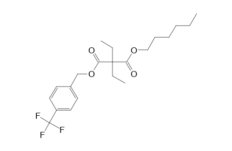 Diethylmalonic acid, hexyl 4-trifluoromethylbenzyl ester