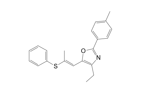 4-(Ethyl)-2-(4-tolyl)-5-[2-(phenylthio)prop-1-enyl]-1,3-oxazole