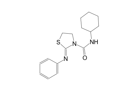 (2Z)-N-cyclohexyl-2-(phenylimino)-1,3-thiazolidine-3-carboxamide