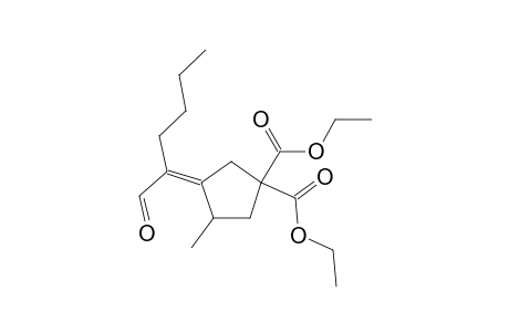 Diethyl (Z)-3-methyl-4-(1-oxohexan-2-ylidene)cyclopentane-1,1-dicarboxylate