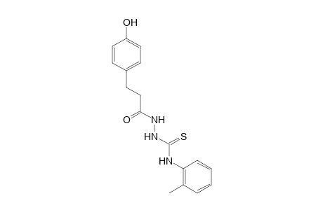 1-(p-hydroxyhydrocinnamoyl)-3-thio-4-o-tolylsemicarbazide