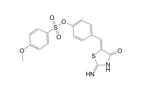 4-[(Z)-(2-imino-4-oxo-1,3-thiazolidin-5-ylidene)methyl]phenyl 4-methoxybenzenesulfonate