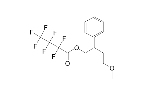 1-Heptafluorobutyryloxy-4-methoxy-2-phenylbutane