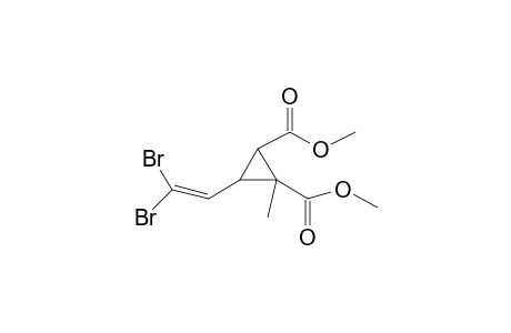 3-Dibromoethenyl-1-methyl-1,2-cyclopropanedicarboxylic acid, dimethyl ester