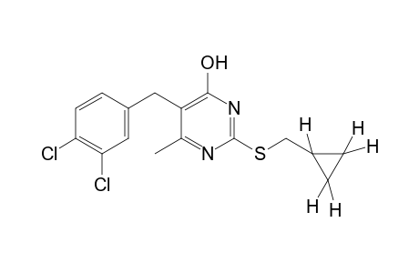 2-[(cyclopropylmethyl)thio]-5-(3,4-dichlorobenzyl)-6-4(3H)-pyrimidinone