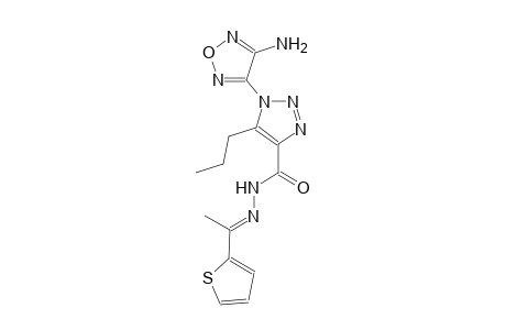 1-(4-amino-1,2,5-oxadiazol-3-yl)-5-propyl-N'-[(E)-1-(2-thienyl)ethylidene]-1H-1,2,3-triazole-4-carbohydrazide